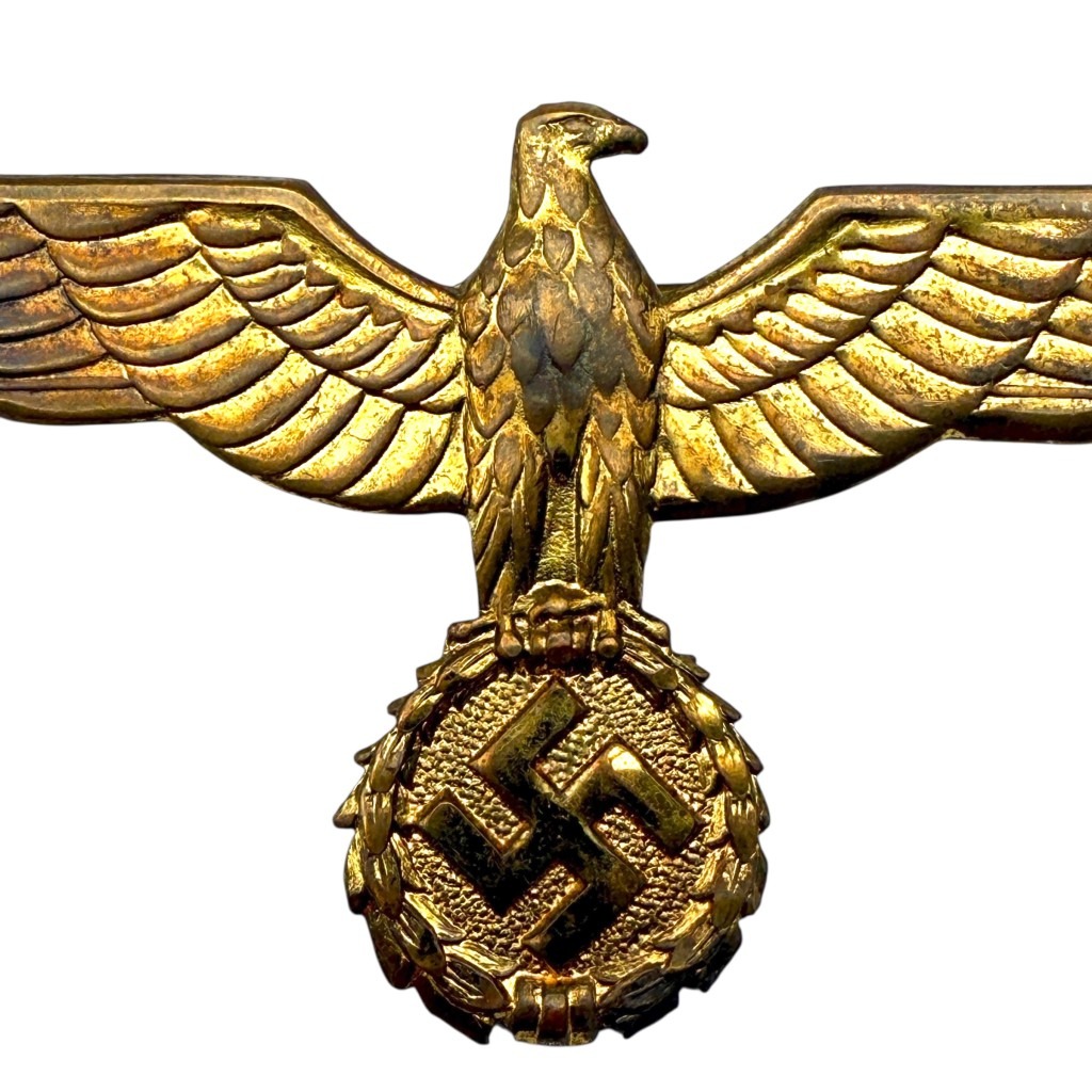 Original WWII German WH officer summer metal breast eagle