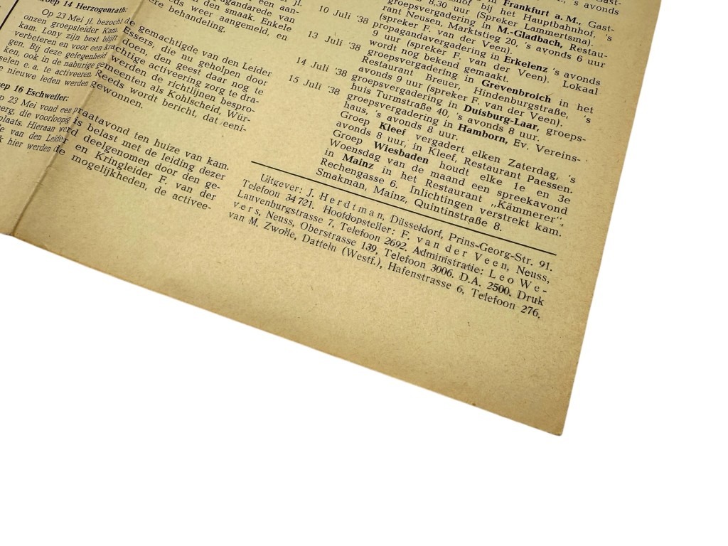 Original WWII German NSB newspaper for NSB members in Germany – No. 2 – 1938 - Image 11