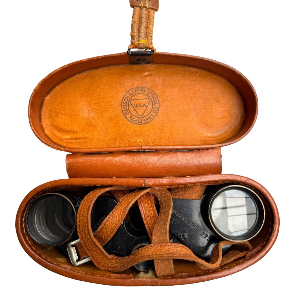 Original WWI US army signal corps binoculars in case - Image 8
