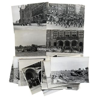 Original Pre 1940 Dutch army photo grouping Rotterdam (large size photos)