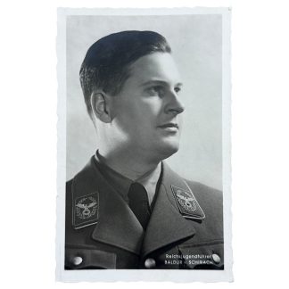 Original WWII German Hitlerjugend Reichsjugendführer Baldur von Schirach postcard