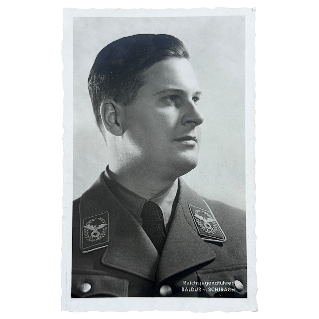Original WWII German Hitlerjugend Reichsjugendführer Baldur von Schirach postcard