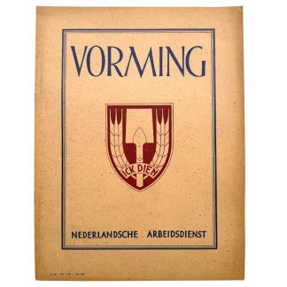 Original WWII Nederlandsche Arbeidsdienst 'Vorming' booklet - No. 7, July 1944