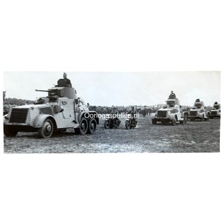 Original Pre 1940 Dutch army photo with Landsverk M38 Pantserwagen
