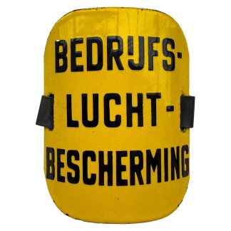 Original WWII Dutch Bedrijfsluchtbescherming arm shield