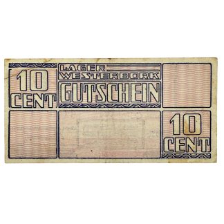 Original WWII Dutch ‘Durchgangslager’ Westerbork banknote