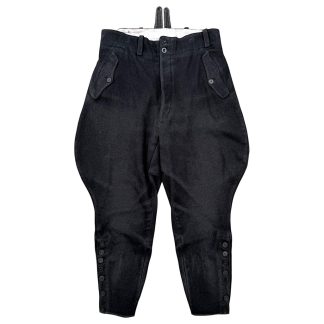 "Original German DAF wool trousers with cogwheel buttons—authentic collectible for Deutsche Arbeitsfront and WWII uniform collectors.