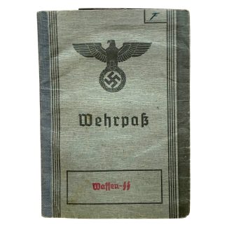 Original WWII German SS-Totenkopf-Sturmbann Auschwitz guard Wehrpass