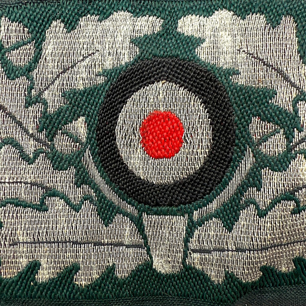 Original WWII German WH flatwire visor cap cockade