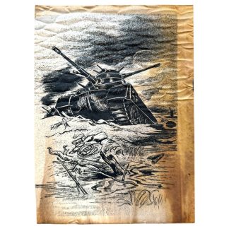 Original WWII German propaganda leaflet 'Battle of the Bulge'