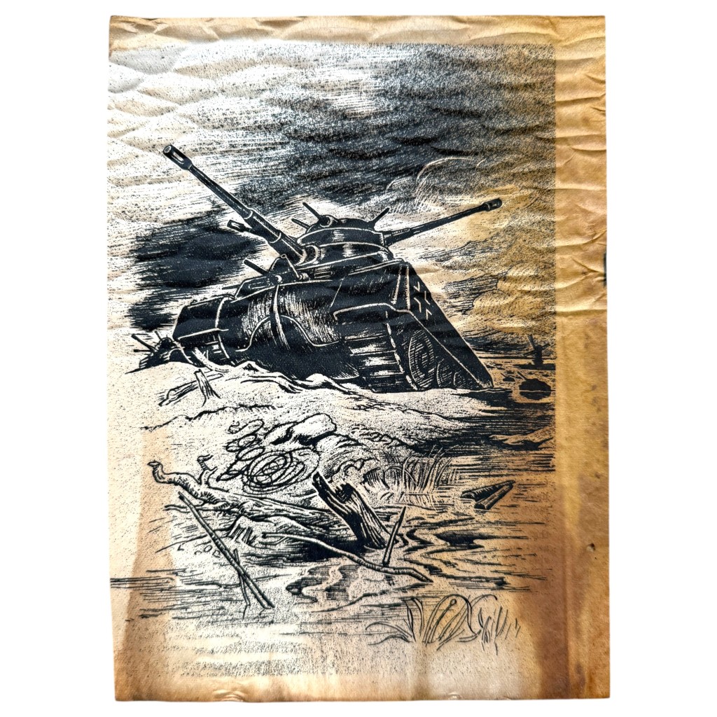 Original WWII German propaganda leaflet 'Battle of the Bulge'