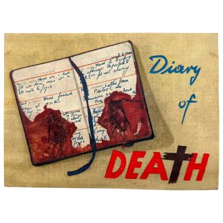 Original WWII German propaganda leaflet 'Diary of Death'