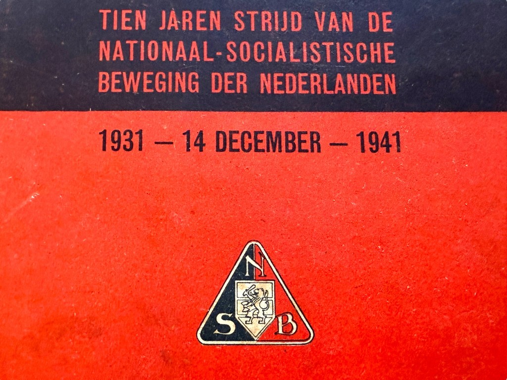 Original WWII Dutch NSB book Voor Volk en Vaderland – Tien Jaren Strijd van de Nationaal-Socialistische Beweging der Nederlanden