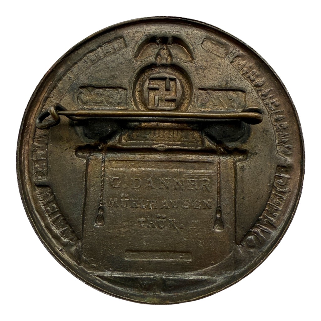 Original WWII Duitse NSDAP Thüringen 1926-36 pin - Image 2