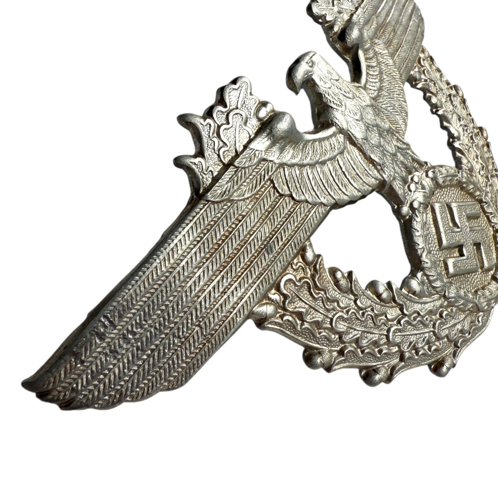 Original WWII German Polizei Tschako metal insignia - Image 3