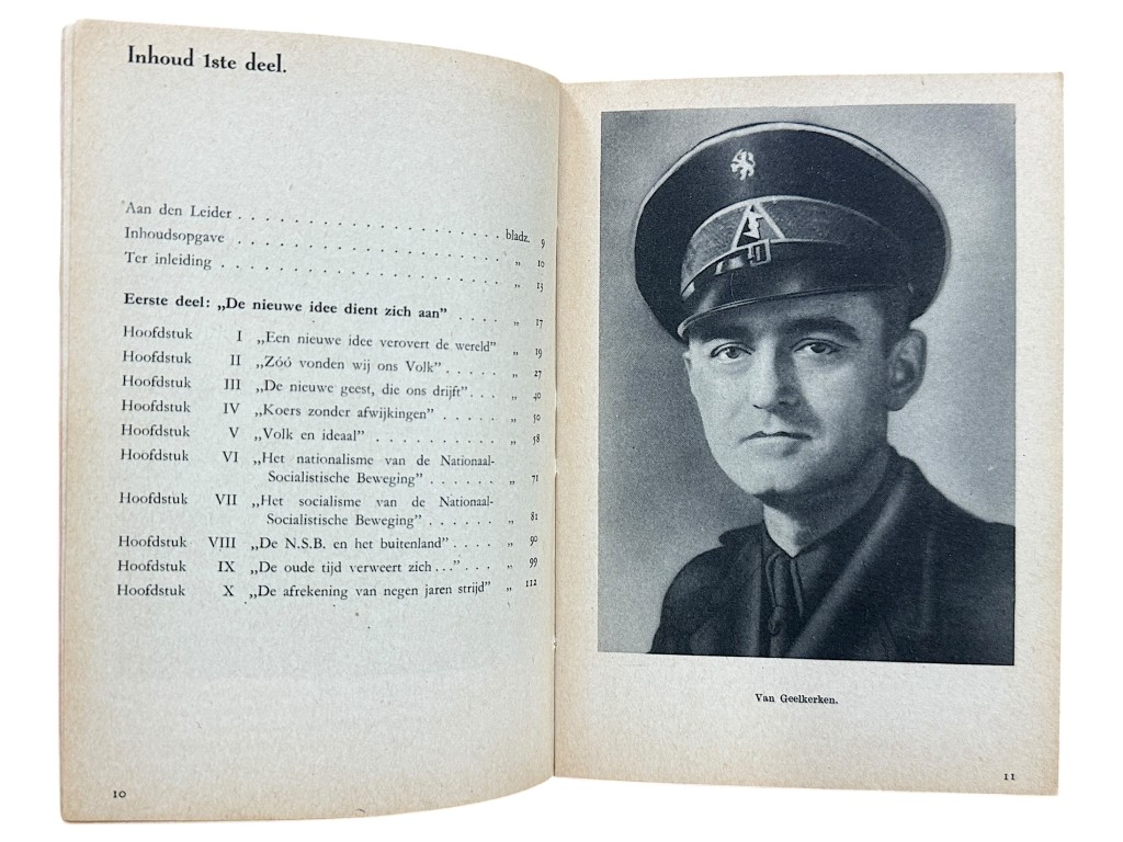 Original WWII Dutch NSB book Voor Volk en Vaderland – Tien Jaren Strijd van de Nationaal-Socialistische Beweging der Nederlanden - Image 6
