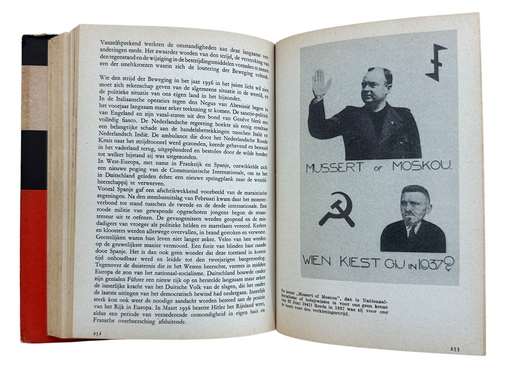 Original WWII Dutch NSB book Voor Volk en Vaderland – Tien Jaren Strijd van de Nationaal-Socialistische Beweging der Nederlanden - Image 8