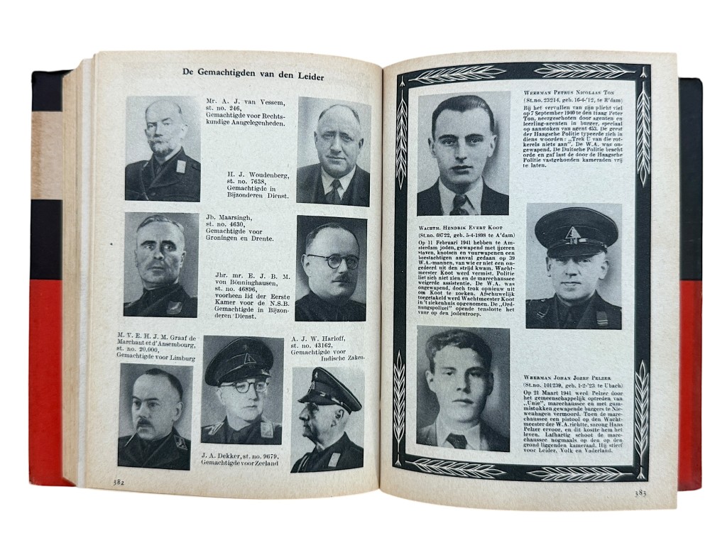 Original WWII Dutch NSB book Voor Volk en Vaderland – Tien Jaren Strijd van de Nationaal-Socialistische Beweging der Nederlanden - Image 9