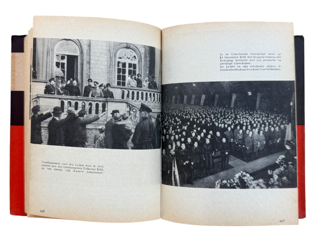 Original WWII Dutch NSB book Voor Volk en Vaderland – Tien Jaren Strijd van de Nationaal-Socialistische Beweging der Nederlanden - Image 10