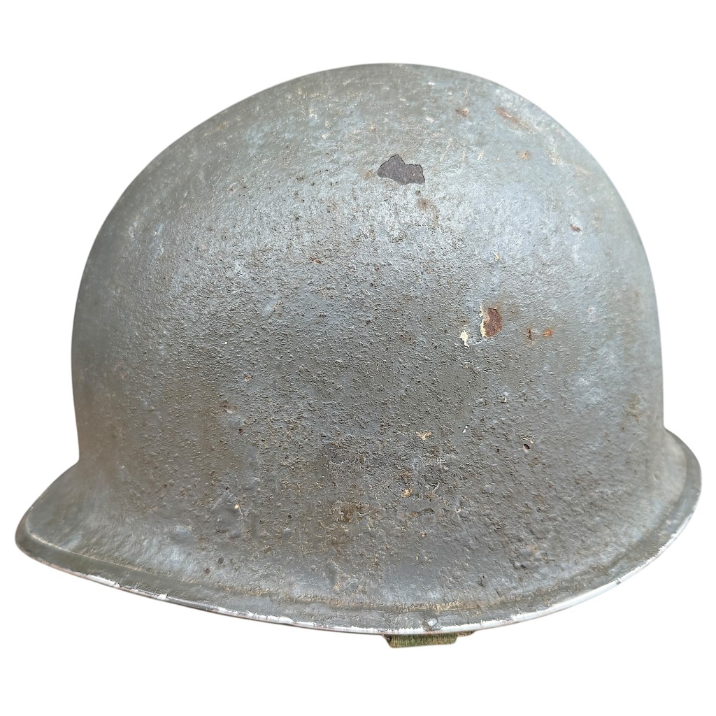 Original WWII US Navy M1 helmet - Image 5
