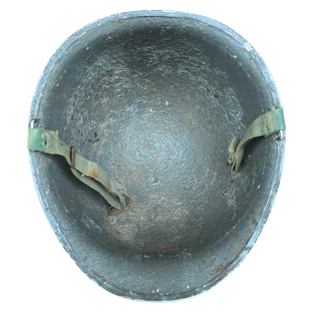 Original WWII US Navy M1 helmet - Image 7