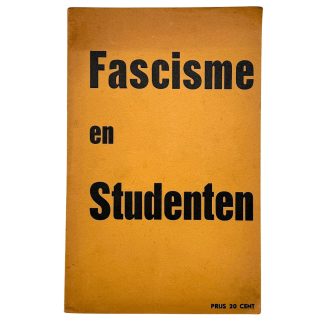 Original 1930s Dutch Fascism and Students brochure