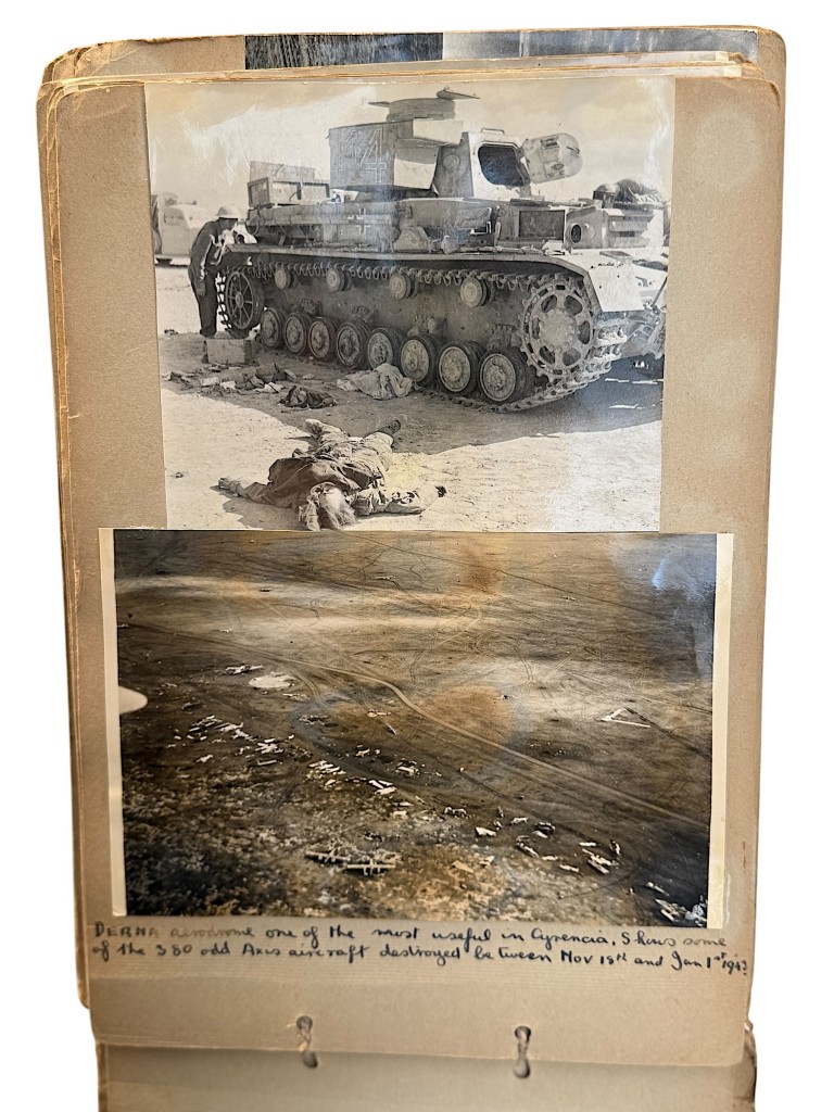 Original WWII British Photo Album – North Africa Campaign (62 Photos + 4 Portrait Prints)