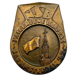 Original WWII Dutch NSB '3de Algemene Landdag' pin Amsterdam