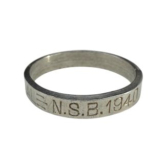 Original WWII Dutch NSB 'Goud om Yzer' ring - Goud om Staal 1940
