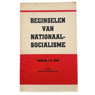 Original WWII Dutch NSB brochure 'Beginselen van Nationaal-Socialisme - dr. J.H. Carp'