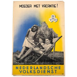 Original WWII Dutch Nederlandsche Volksdienst (NVD) poster