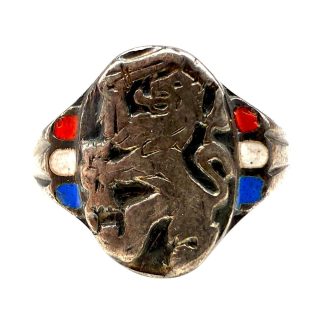 Original WWII Dutch silver liberation ring