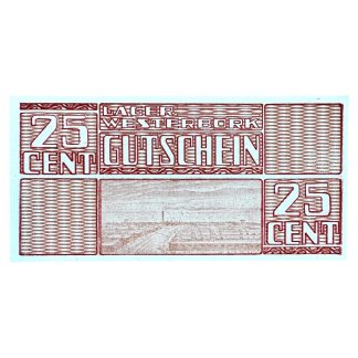 Original WWII Dutch ‘Durchgangslager’ Westerbork banknote