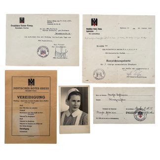 Original WWII German DRK documents grouping