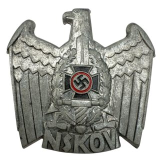 Original WWII German NSKOV visor cap insignia