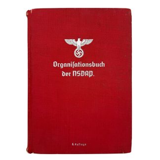 Original WWII German 'Organisationsbuch der NSDAP' book