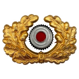 Original WWII German WH Generals visor cap wreath and cockade