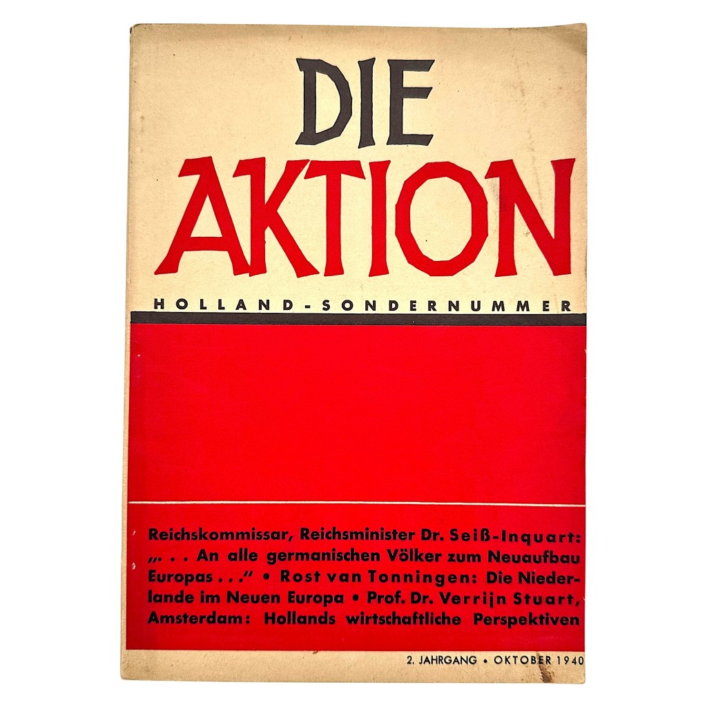 Original WWII German brochure 'Die Aktion – Holland - Sondernummer'