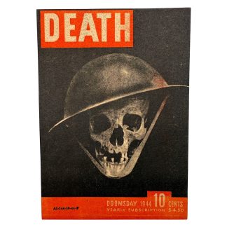 Original WWII German propaganda leaflet 'Life-Death'