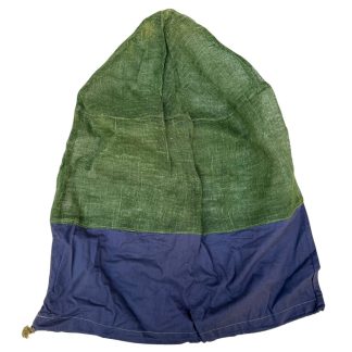 Original 1944 Imperial Japanese Army mosquito jungle head net, rare WWII tropical field gear sought by Japanese militaria collectors.