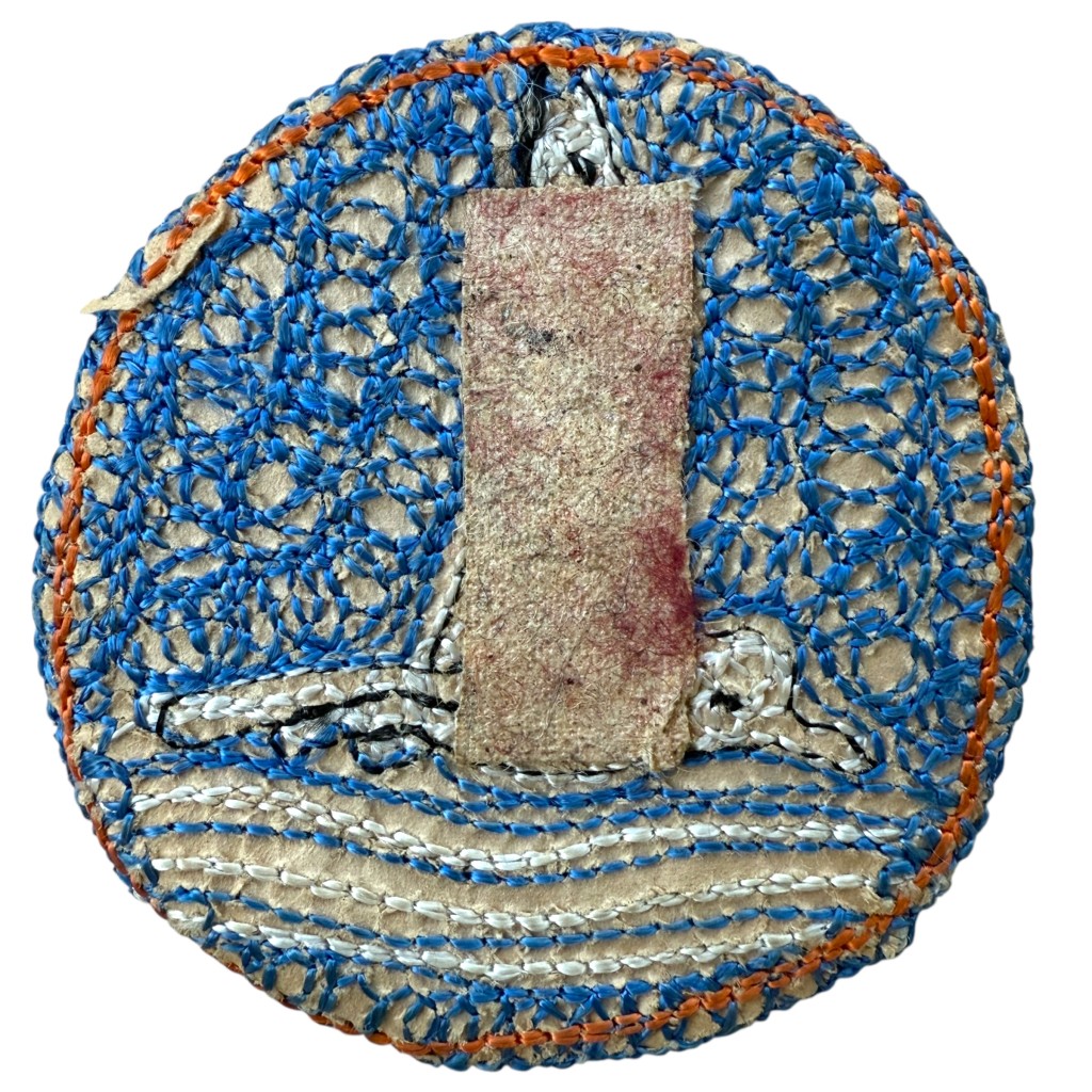 Original WWII Dutch Nationale Jeugdstorm cloth arm insignia - Image 2