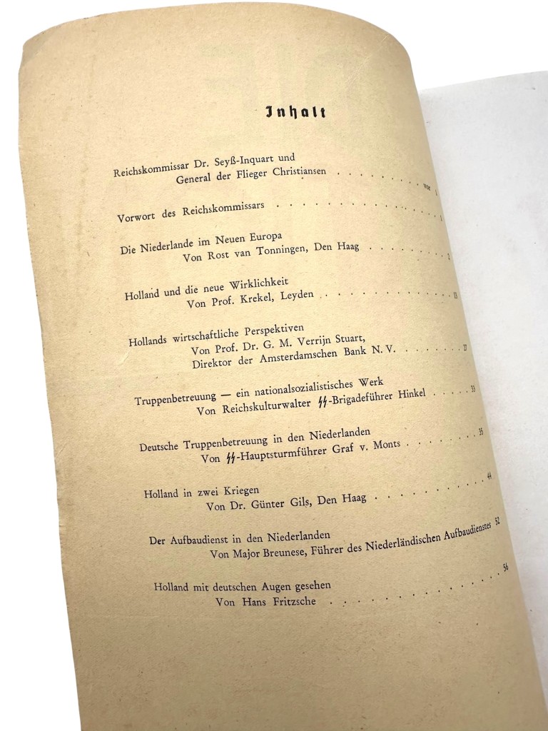 Original WWII German brochure 'Die Aktion – Holland - Sondernummer' - Image 2
