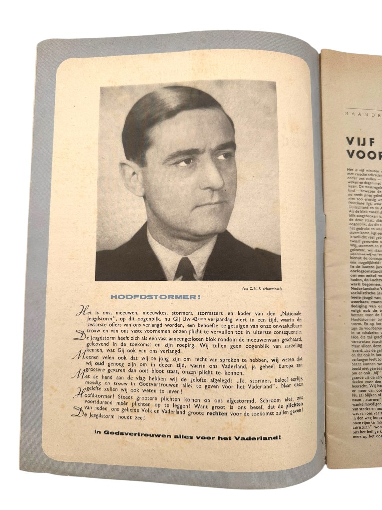 Original WWII Dutch Nationale Jeugdstorm 'De Stormmeeuw' magazine - Image 2