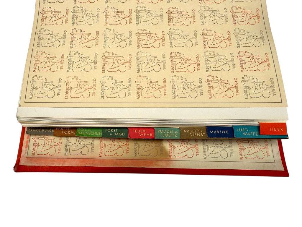 Original WWII German Eickhorn Kundendienst service binder - Image 5