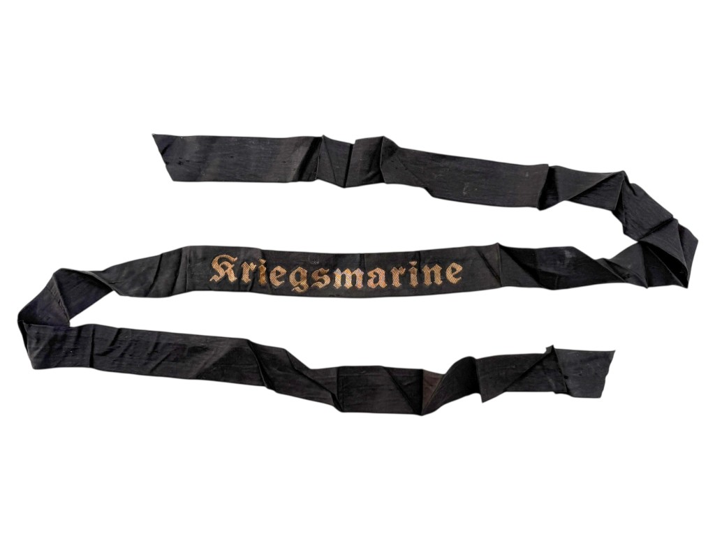 Original WWII German Kriegsmarine cap tally