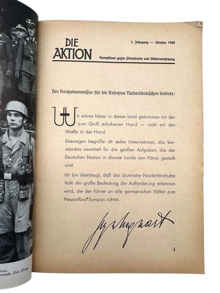 Original WWII German brochure 'Die Aktion – Holland - Sondernummer' - Image 4