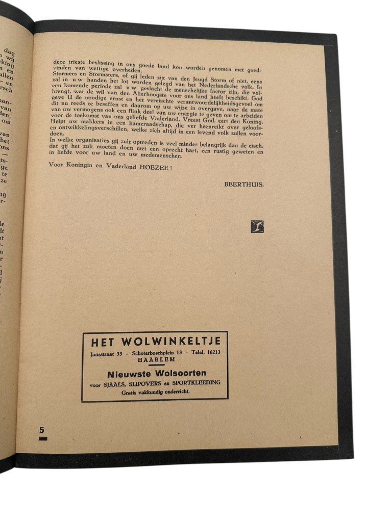 Original 1936 Dutch Nationale Jeugdstorm 'De Stormmeeuw' magazine - Image 4
