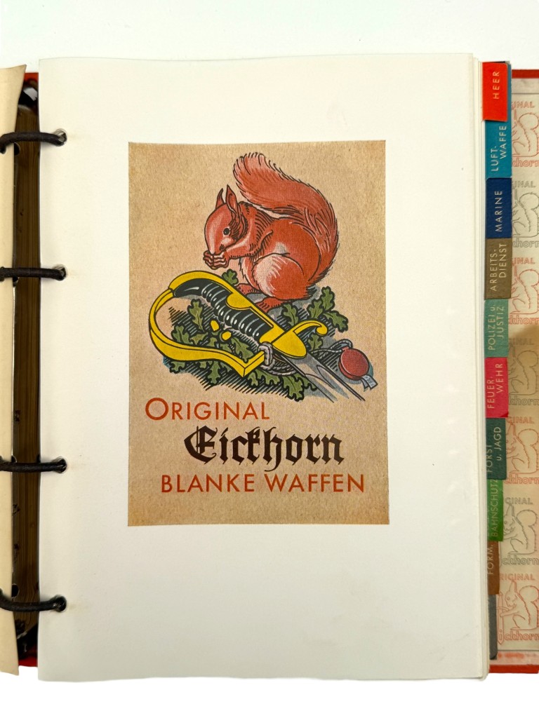 Original WWII German Eickhorn Kundendienst service binder - Image 6