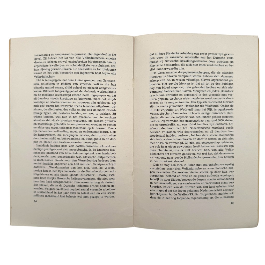 Original WWII Dutch collaboration brochure Oostland als Lotsbestemming - Pieter Emiel Keuchenius - Image 5