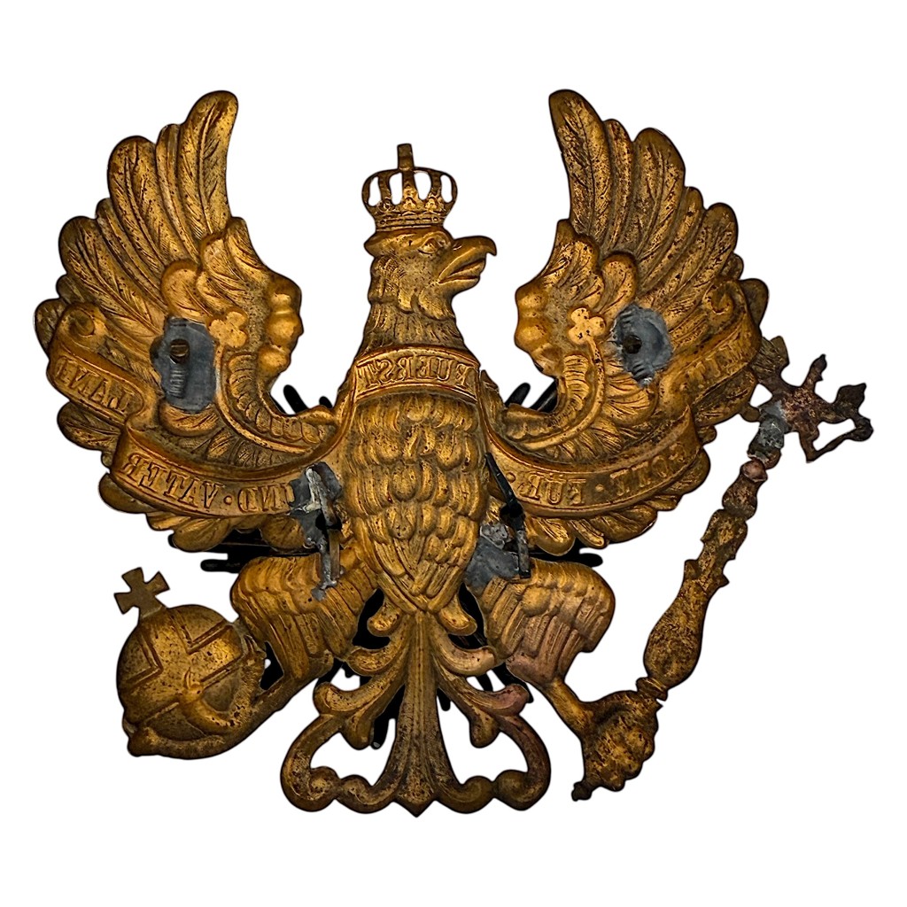 Original WW1 German/Prussian Pickelhaube helmet plate - Image 5